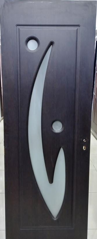 باب داخلي صيني عرض 90سم لون بني D-10-90B