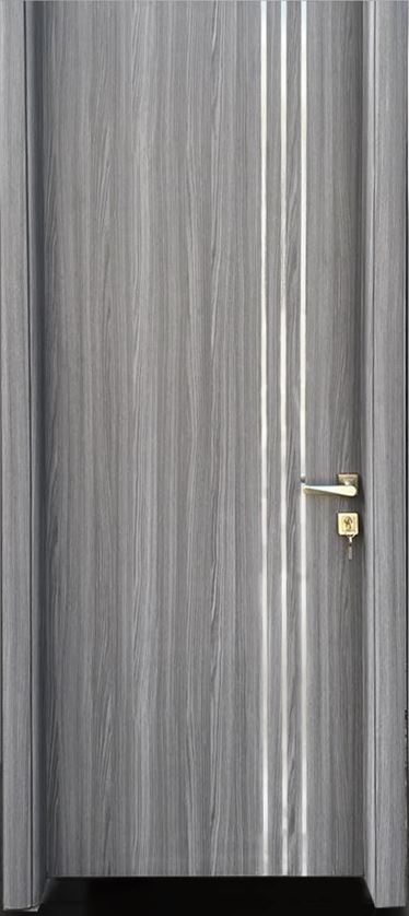 باب داخلي تركي عرض 90سم لون رمادي M-618-90G
