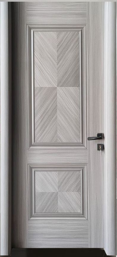 باب داخلي تركي عرض 80سم لون رمادي M-622-80G